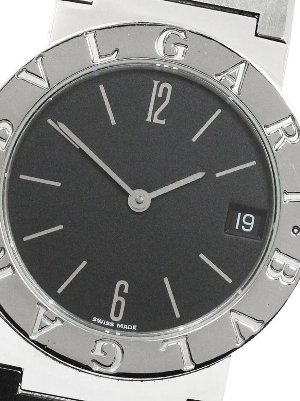 BVLGARI BVLGARIBVLGARI BB30SS Date black Dial Quartz Boy's Watch